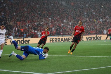 CURITIBA (PR), Brazil - 07 / 12 / 2023 - FOOTBALL / COPA DO BRASIL 2023 / ATHLETICO PR / FLAMENGO - Flamengo 'ya karşı Athletico PR, Copa do Brasil 2023 çeyrek finalinin ikinci ayağı, bu Çarşamba gecesi Ligga Arena' da oynanacak. 