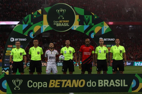 Curitiba Brazylia 2023 Piłka Nożna Copa Brasil 2023 Athletico Flamengo — Zdjęcie stockowe