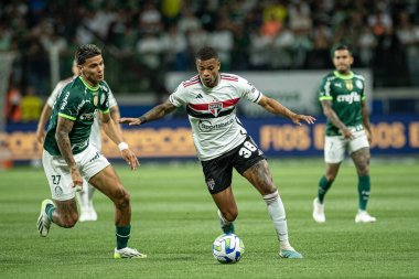 Sao Paulo, Brezilya - 07 / 13 / 2023 - COPA DO BRASIL / PALMEIRAS X SAO PAULO - Caio Paulista Palmeiras ve Sao Paulo arasında oynanan karşılaşmada, Allianz Parque 'da düzenlenen Copa do Brasil çeyrek finalinin ikinci ayağı için geçerli