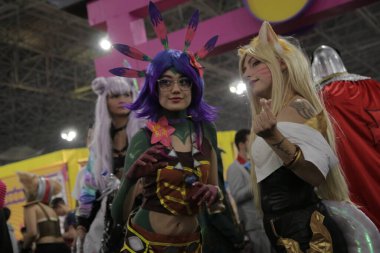 Anime Frinds Hareketi 20 yıl sürdü. 15 Temmuz 2023. Sao Paulo, Brezilya: Anime Dostları Etkinliği sırasındaki hareket, 15 Cumartesi günü Japon kültürünün, ineklerin ve Kostümcülerin yanı sıra ulusal ve uluslararası etkinliklerin hayranlarını bir araya getirdi)