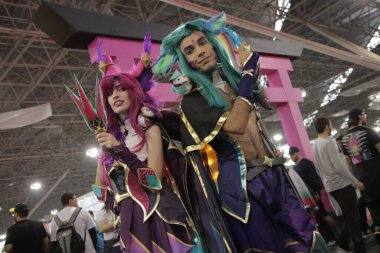 Anime Frinds Hareketi 20 yıl sürdü. 15 Temmuz 2023. Sao Paulo, Brezilya: Anime Dostları Etkinliği sırasındaki hareket, 15 Cumartesi günü Japon kültürünün, ineklerin ve Kostümcülerin yanı sıra ulusal ve uluslararası etkinliklerin hayranlarını bir araya getirdi)