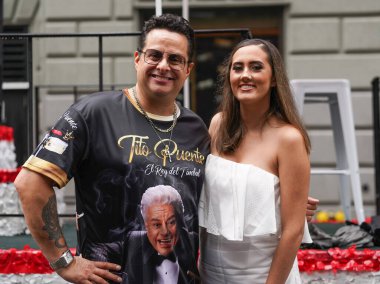 Küba Amerikan Geçit Töreni Latin Kültürünü Kutluyor. 16 Temmuz 2023, New York, ABD: Aralıksız yağan yağmurlara rağmen, Küba Amerikan Yürüyüşü Latin kültürünün canlılığını göstermeye kararlı.