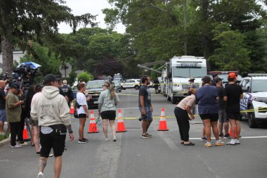 Gilgo Plajı Seri Katil Şüphelisi Rex Heuermann, Massapequa Park-New York 'ta tutuklandı. 14 Temmuz 2023, Massapequa Park, New York, ABD: The Gilgo Beachseri katil zanlısı Rex Heuermann, New York City 'de evli bir mimar.