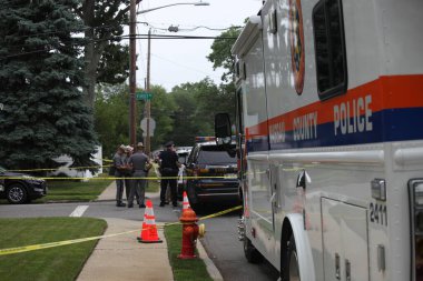 Gilgo Plajı Seri Katil Şüphelisi Rex Heuermann, Massapequa Park-New York 'ta tutuklandı. 14 Temmuz 2023, Massapequa Park, New York, ABD: The Gilgo Beachseri katil zanlısı Rex Heuermann, New York City 'de evli bir mimar.