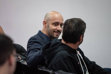 Sao Paulo (SP), 07 / 14 / 2023 - Corinthians teknik direktörü Alessandro Nunes, Corinthians 'ta Matias Rojas' ın sunumu sırasında, CT Joaquim Grava, Sao Paulo 'da, bu Cuma öğleden sonra, 20 Temmuz' da,