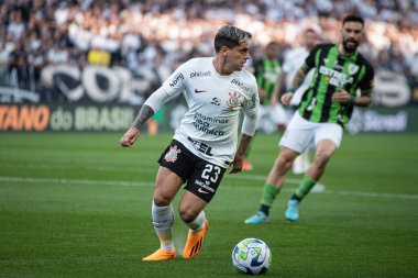 Sao Paulo (SP), Brezilya 07 / 15 / 2023 - Sao Paulo 'nun doğu bölgesindeki Neo Quimica Arena' da düzenlenen Copa do Brasil 2023 çeyrek finalinin ikinci ayağı için geçerli olan Corinthians ile Amerika-MG arasındaki maç