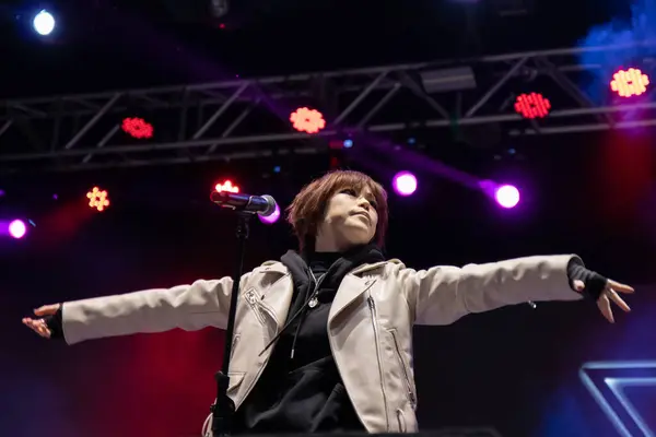 Nano Japon Şarkıcı Sao Paulo Canlı Performans Sergiliyor Temmuz 2023 — Stok fotoğraf