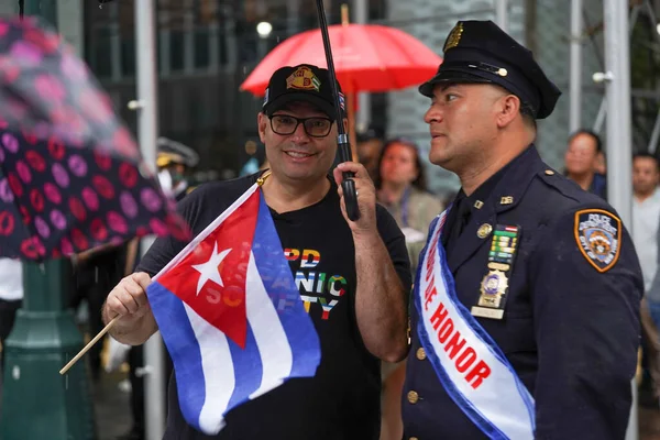 Desfile Cubano Americano Celebra Cultura Latina Julio 2023 Nueva York —  Fotos de Stock