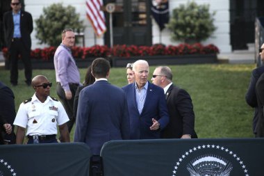 Joe ve Jill Biden Beyaz Saray 'da Kongre Pikniği' ne ev sahipliği yapıyor. 19 Temmuz 2023, Washington DC, Maryland, ABD: ABD Başkanı ve First Lady South Lawn 'daki Beyaz Saray Kongre Pikniğine ev sahipliği yaptılar 