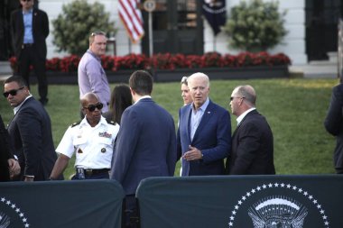 Joe ve Jill Biden Beyaz Saray 'da Kongre Pikniği' ne ev sahipliği yapıyor. 19 Temmuz 2023, Washington DC, Maryland, ABD: ABD Başkanı ve First Lady South Lawn 'daki Beyaz Saray Kongre Pikniğine ev sahipliği yaptılar 