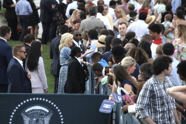 Joe ve Jill Biden Beyaz Saray 'da Kongre Pikniği' ne ev sahipliği yapıyor. 19 Temmuz 2023, Washington DC, Maryland, ABD: ABD Başkanı ve First Lady South Lawn 'daki Beyaz Saray Kongre Pikniğine ev sahipliği yaptılar 