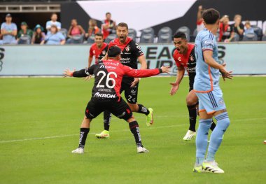 Lig Kupası: New York City FC Atlas FC 'ye karşı. 23 Temmuz 2023. New York, ABD: Atlas FC 'den Aldo Rocha, New York City FC ile Atlas FC arasında oynanan Lig Kupası maçındaki golünü Pazar günü Queens' teki Citi Field 'da kutluyor (23)).