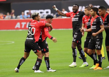 Lig Kupası: New York City FC Atlas FC 'ye karşı. 23 Temmuz 2023. New York, ABD: Atlas FC 'den Aldo Rocha, New York City FC ile Atlas FC arasında oynanan Lig Kupası maçındaki golünü Pazar günü Queens' teki Citi Field 'da kutluyor (23)).