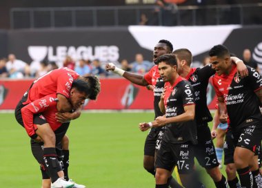 Lig Kupası: New York City FC Atlas FC 'ye karşı. 23 Temmuz 2023. New York, ABD: Atlas FC 'den Aldo Rocha, New York City FC ile Atlas FC arasında oynanan Lig Kupası maçındaki golünü Pazar günü Queens' teki Citi Field 'da kutluyor (23)).