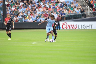 Lig Kupası: New York City FC Atlas FC 'ye karşı. 23 Temmuz 2023. Queens, Nova York, ABD: New York City FC ile Atlas FC arasındaki futbol maçı, Matchday Ligi Kupası 'nda, Queens' teki Citi Field 'da (23.). 