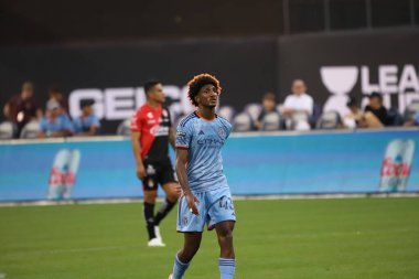 Lig Kupası: New York City FC Atlas FC 'ye karşı. 23 Temmuz 2023. Queens, Nova York, ABD: New York City FC ile Atlas FC arasındaki futbol maçı, Matchday Ligi Kupası 'nda, Queens' teki Citi Field 'da (23.). 