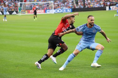 Lig Kupası: New York City FC Atlas FC 'ye karşı. 23 Temmuz 2023. Queens, Nova York, ABD: New York City FC ile Atlas FC arasındaki futbol maçı, Matchday Ligi Kupası 'nda, Queens' teki Citi Field 'da (23.). 