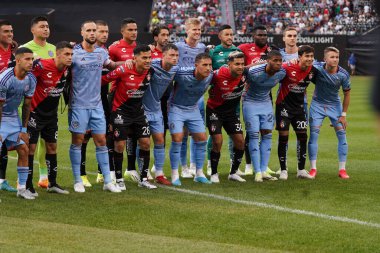 Lig Kupası: New York City FC Atlas FC 'ye karşı. 23 Temmuz 2023. Queens, New York, ABD: 23 Pazar günü New York City FC ile Atlas FC arasında, Matchday Lig Kupası 'nda, Queens' teki Citi Field 'da oynanan futbol maçı. Atlas Aldo Rocha 'nın golüyle 1-0 kazandı..