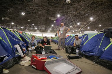 Sao Paulo 'daki kampüs partisi Brezilya' da. 25 Temmuz 2023, Sao Paulo, Brezilya: Ülkedeki en büyük teknoloji etkinliklerinden biri olan Kampüs Partisi Brasil 'in 25 Temmuz Salı günü Anhembi sergi merkezinde görülmesi