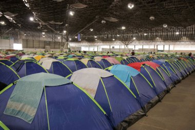 Sao Paulo 'daki kampüs partisi Brezilya' da. 25 Temmuz 2023, Sao Paulo, Brezilya: Ülkedeki en büyük teknoloji etkinliklerinden biri olan Kampüs Partisi Brasil 'in 25 Temmuz Salı günü Anhembi sergi merkezinde görülmesi