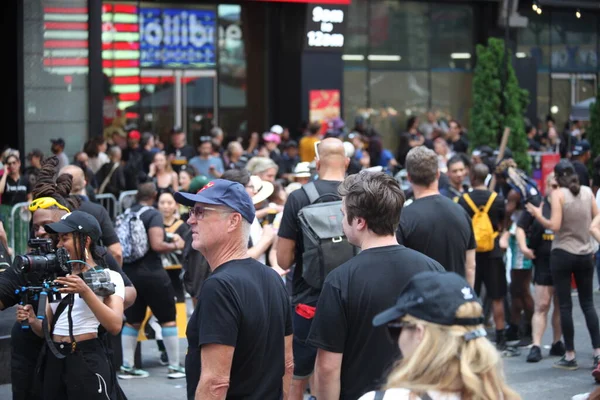 Nyhet Sag Aftra Strike Massive Star Studded Rally Times Square — Stockfoto