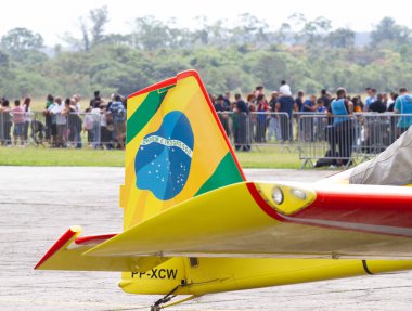 Rio de Janeiro (RJ), 07 / 30 / 2023 - Santos Dumont anısına müzede hareket, Rio de Janeiro 'nun batı bölgesinde yer alan uzay müzesinde, bu Pazar, 30 Temmuz 2023