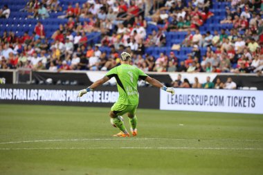 Lig Kupası: New York Red Bulls, Atletico San Luis 'e karşı. 30 Temmuz 2023. Harrison, New Jersey, ABD: Lig Kupası için geçerli olan Atletico San Luis ile New York Red Bulls arasında 30 Pazar günü Harrisonn 'daki Red Bull Arena' da oynanan futbol maçı).