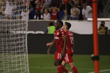 Lig Kupası: New York Red Bulls, Atletico San Luis 'e karşı. 30 Temmuz 2023. Harrison, New Jersey, ABD: 30 Pazar günü Harrison 'daki Red Bull Arena' da NY Red Bulls ile Atletico San Luis arasında oynanan Lig Kupası maçı. New York Red Bulls 2x1 kazandı.. 