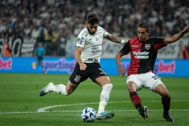 Sao Paulo (SP), Brezilya 08 / 01 / 2023 - Neo Quimica Arena 'da düzenlenen Copa Sudamericana 2023 turunun ilk ayağı için geçerli olan Corinthians ve Newell' s Old Boys arasında bir maç düzenleyin