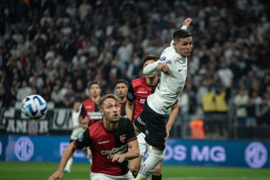 Sao Paulo (SP), Brezilya 08 / 01 / 2023 - Neo Quimica Arena 'da düzenlenen Copa Sudamericana 2023 turunun ilk ayağı için geçerli olan Corinthians ve Newell' s Old Boys arasında bir maç düzenleyin