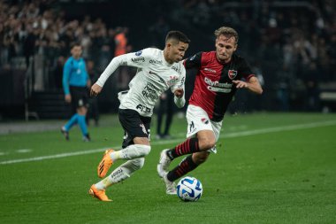 Sao Paulo (SP), Brezilya 08 / 01 / 2023 - Neo Quimica Arena 'da düzenlenen Copa Sudamericana 2023 turunun ilk ayağı için geçerli olan Corinthians ve Newell' s Old Boys arasında bir maç düzenleyin