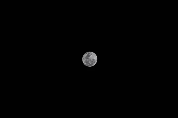 圣保罗的超级月亮 2023年8月1日 巴西圣保罗 周二晚从圣保罗南区看到的超级月亮 — 图库照片