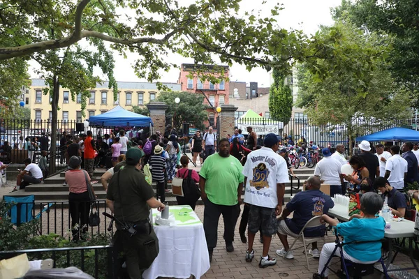 Nyc Mayor Eric Adams Delivers Remarks 30Th Precinct Carmansville Playground — Stock Photo, Image