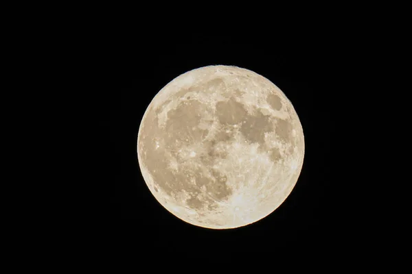 Super Moon Seen Нью Йорке Августа 2023 Года Нью Йорк — стоковое фото