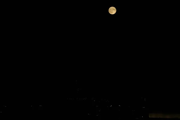 Super Moon Seen New York August 2023 New York Sua — Fotografie, imagine de stoc