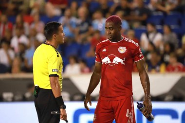 Lig Kupası: New York City FC 'ye karşı New York Red Bulls. 3 Ağustos 2023. Harrison, New Jersey, ABD: New York Red Bulls ile New York City FC arasındaki futbol maçı, Lig Kupası için geçerli, Harrisonn 'daki Red Bull Arena' da, Perşembe (03)). 