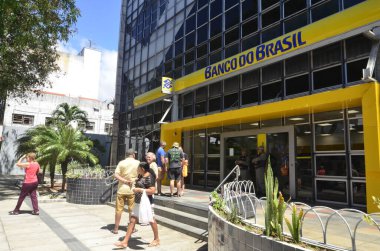 Natal 'da Banco do Brasil soygunu. 5 Ağustos 2023, Natal, Rio Grande Do Norte, Brezilya: Başkent Natal-RN 'deki Banco do Brasil şubesine Cumartesi (05) girmeye çalışan haydutlar.