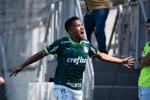Santana Parnaiba Brasilien 2023 Spiel Zwischen Palmeiras Und Corinthians Gültig — Stockfoto