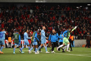 CURITIBA (PR) Brazil 08 / 08 / 2023 - Athletico PR ve Bolivar arasındaki rövanş maçı Copa Libertadores 2023 'ün 16. Raundu için geçerli, Ligga Arena' da 8 Ağustos 2023