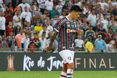 Rio de Janeiro (RJ), Brezilya 08 / 08 / 2023 - Germam Cano do Fluminense - Fluminense x Argentinos Juniors arasındaki maç, Libertadores da America 2023 turu için geçerli, Mario Filho Stadyumu 'nda yapıldı.