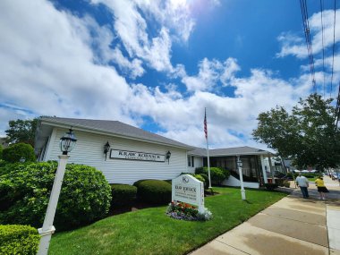 Norwood City manzarası. 08 Ağustos 2023, Norwood, Massachusetts, ABD: Norwood, ABD 'nin Massachusetts eyaletinin Norfolk ilçesine bağlı bir köydür.