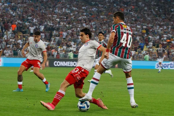 Rio Janeiro Brasilien 2023 Spiel Zwischen Fluminense Argentinos Juniors Gültig — Stockfoto