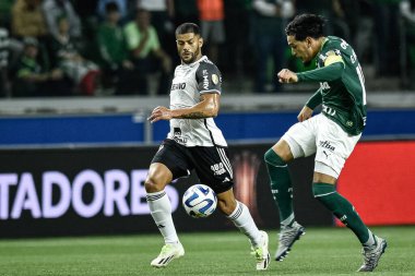 Sao Paulo (SP), Brezilya 08 / 09 / 2023 - Hulk, Allianz Parque 'da düzenlenen Copa Conmebol Libertadores 2023 turunun ikinci ayağı için geçerli olan Palmeiras ve Atletico-MG arasında oynanan karşılaşmada