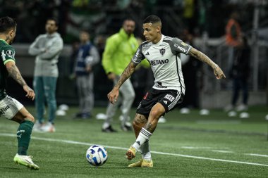 Sao Paulo (SP), Brezilya 08 / 09 / 2023 - Guilherme Arana Palmeiras ile Atletico-MG arasında oynanan karşılaşmada Copa Conmebol Libertadores 2023 'ün ikinci ayağı için geçerli oldu.