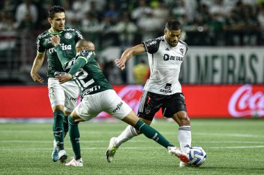 Sao Paulo (SP), Brezilya 08 / 09 / 2023 - Palmeiras ile Atletico-MG arasındaki maç, Sao Paulo 'nun batısındaki Allianz Parque' da düzenlenen Copa Conmebol Libertadores 2023 'ün ikinci ayağı için geçerli.
