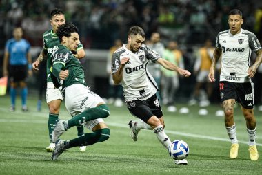 Sao Paulo (SP), Brezilya 08 / 09 / 2023 - Palmeiras ile Atletico-MG arasındaki maç, Sao Paulo 'nun batısındaki Allianz Parque' da düzenlenen Copa Conmebol Libertadores 2023 'ün ikinci ayağı için geçerli.