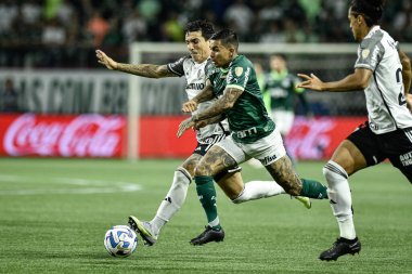 Sao Paulo (SP), Brezilya 08 / 09 / 2023 - Palmeiras ile Atletico-MG arasındaki maç, Sao Paulo 'nun batısındaki Allianz Parque' da düzenlenen Copa Conmebol Libertadores 2023 'ün ikinci ayağı için geçerli.