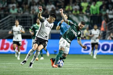 Sao Paulo (SP), Brezilya 08 / 09 / 2023 - Palmeiras ile Atletico-MG arasındaki maçta Ze Rafael, Copa Conmebol Libertadores 2023 'ün ikinci ayağı için geçerli, Allianz Parque' da düzenlendi. 