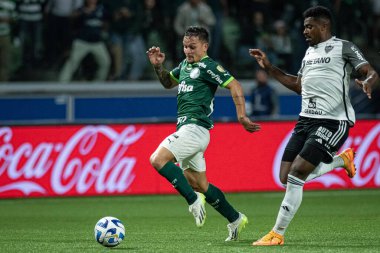Sao Paulo (SP), Brezilya 08 / 09 / 2023 - Palmeiras ile Atletico-MG arasındaki maç, Sao Paulo 'nun batısındaki Allianz Parque' da düzenlenen Copa Conmebol Libertadores 2023 'ün ikinci ayağı için geçerli.