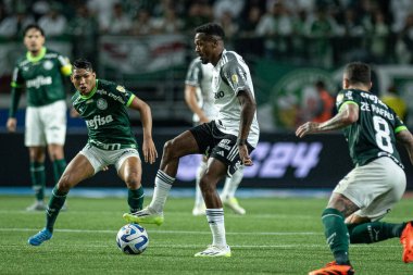 Sao Paulo (SP), Brezilya 08 / 09 / 2023 - Palmeiras ile Atletico-MG arasındaki maç, Sao Paulo 'nun batısındaki Allianz Parque' da düzenlenen Copa Conmebol Libertadores 2023 'ün ikinci ayağı için geçerli.